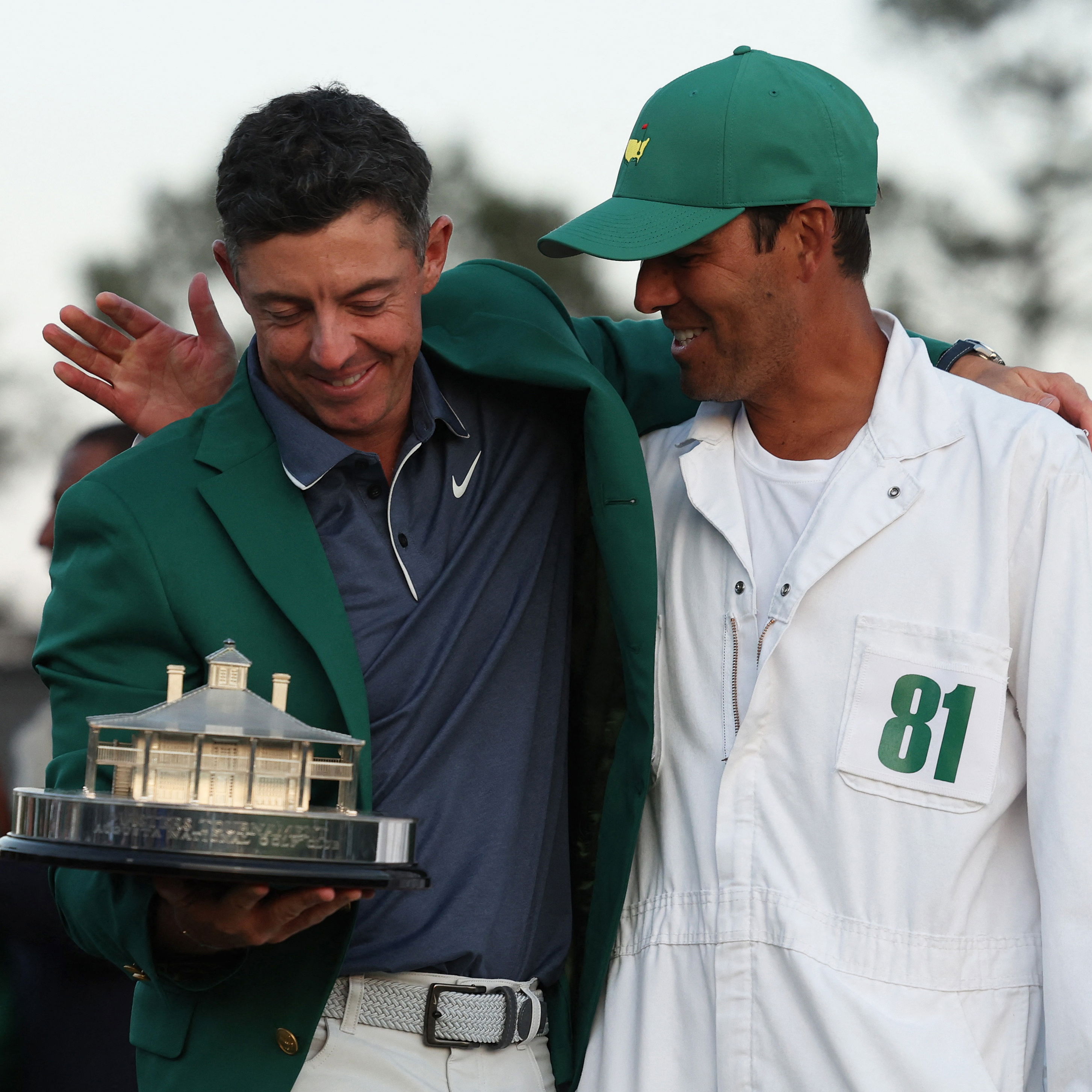 Rory McIlroy and his caddie